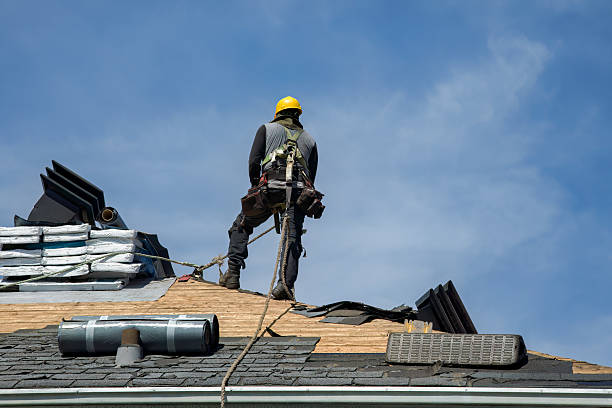 Professional Flat Roof Repair technician working in New Preston Marble Dale, CT